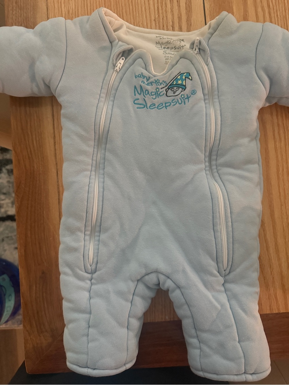 Baby Merlin’s Magic Sleepsuit Baby One-Piece in Light Blue